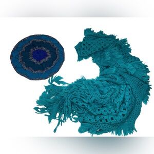 Apt 9. Winter Hat and Scarf Knit Set Teal